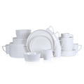 Stone Lain Madeline Formal Bone China Dinnerware Set 32 Piece Service for 8, White