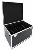 Trunk 61x31x23 With Wheels Engineered To Hold Tools/Lighting Or Others With Caster Board Recessed Handle And Pro Gauge Ball Corners One Black Interior Divider DEEJAYLED TBHTUT603724W