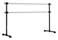 VITA Barre Portable Freestanding Double Ballet Barre, Professional, 6 Ft Bars, Black, Aluminum | Adjustable Height, Made in USA, Home or Gym Exercise Equipment for All Ages | Dance, Fitness, Pilates