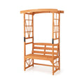 39"X15.5" Heavy Duty Garden Arbor Bench for Porch, Backyard, Outdoor Patio Bench Seat, Outdoor Arbor Benches with Seat, Porch Benches Climbing Plant Support Bench Garden Furniture, Easy to Assemble
