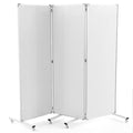 AmazingSpark 3-Section Mobile Magnetic Whiteboard Room Dividers Portable Dry Erase Board Partition with Stand and Wheels for Classrooms Offices, 72 H x 24 W