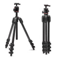 Manfrotto 055XPRO AS, 4-Section Carbon Fiber Camera Tripod, Photo-Kit with XPRO Ball Head, 90 Degree Column, 15kg Load, Arca-Swiss Plate, for DSLR/Mirrorless, Tripod for Camera, Photo Shooting Support
