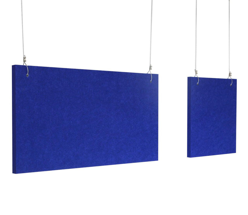 Versare Hanging SoundSorb Acoustic Baffles | Sound Dampening Material | Ceiling-Hung | Modern Design | 48" x 24" Dark Gray SoundSorb Panels