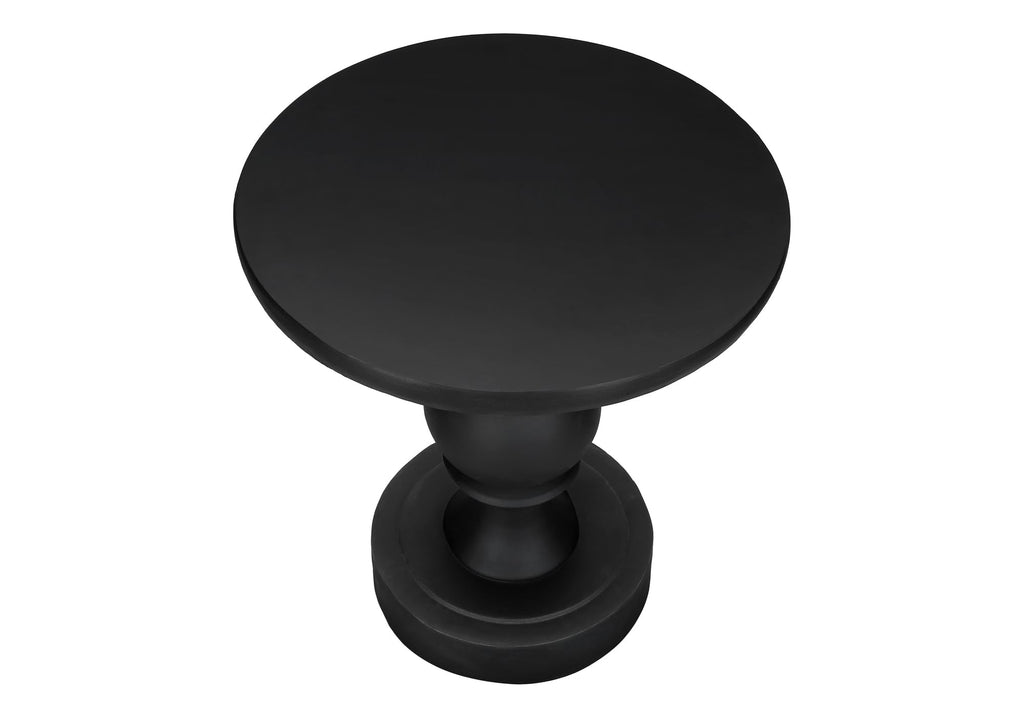 Monarch Specialties I 4162 Accent Table, 25" H, Indoor Or Outdoor, Bedroom, End, Living Room, Nightstand, Round, Side Table, Black, Transitional