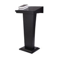 Lectern Podium Stand, Podium,Tilt Design Standing Desk Host Stage Speaking Reading Table, for Classroom Conference and Auditorium/Black/58x48x120cm