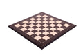The House of Staunton Standard Traditional Chess Board - 2.25" (Tiger Ebony & Maple - Satin Finish)