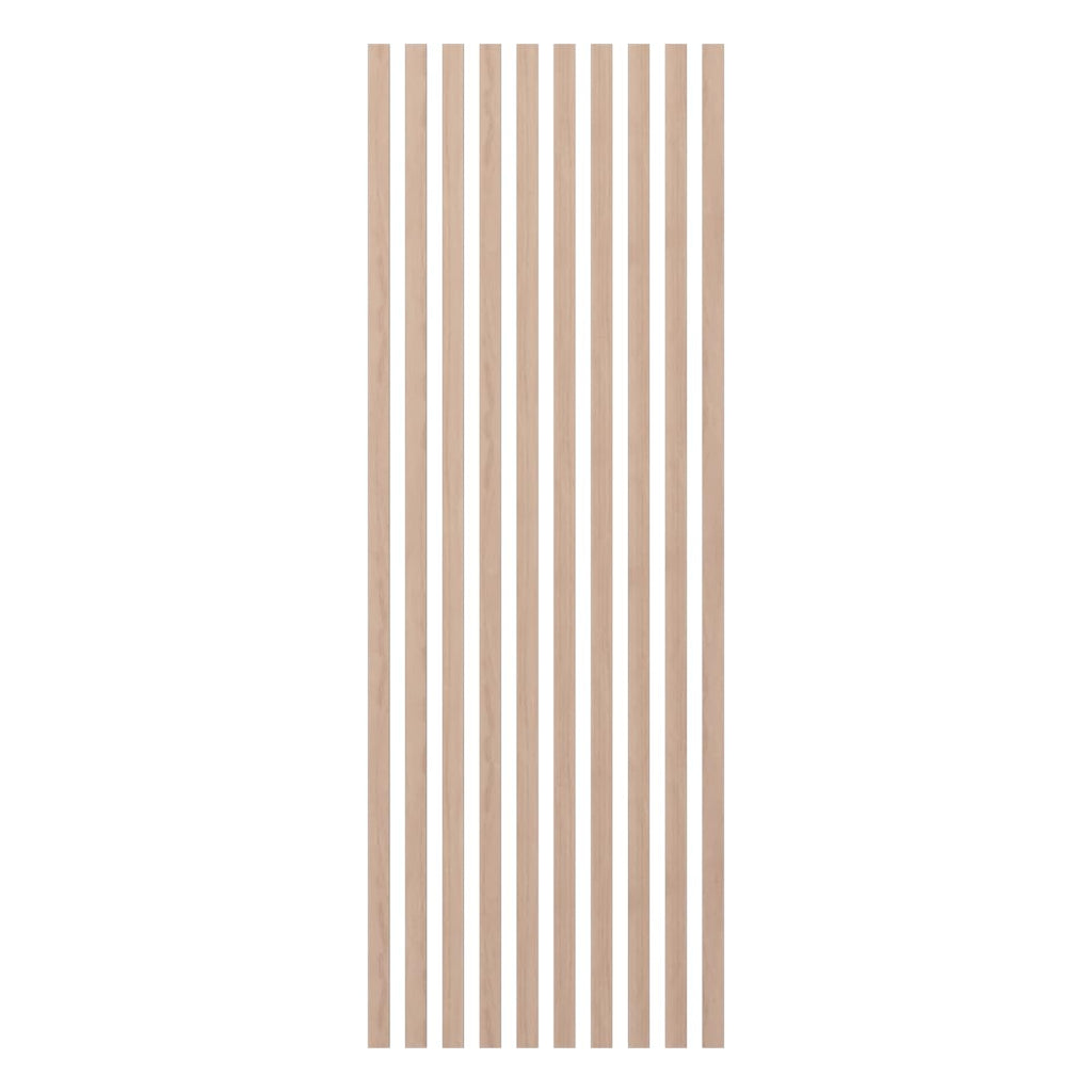 Ekena Millwork Heritage Premier Traditional Stain Grade Solid Hardwood Adjustable Slat Wall Kit w/ 2"W x 94 1/2"H Slats, Maple (Contains 10 Slats)