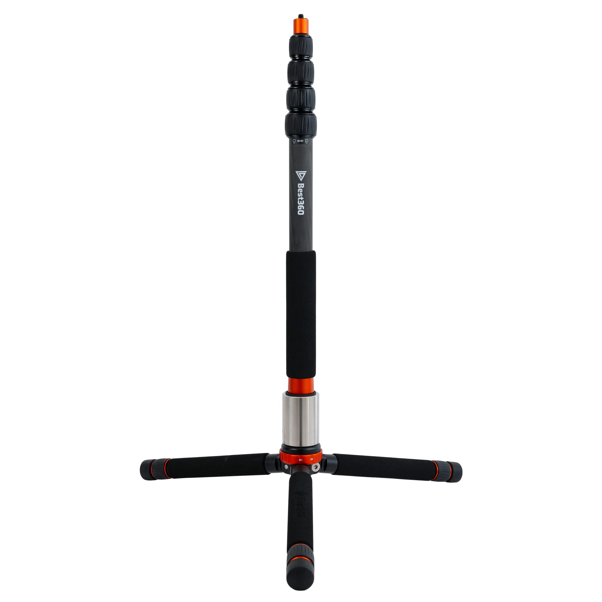 Best360 Monopod Pro Carbon Fiber Edition 360 Camera Stand, Compatible with Insta360 X5, X4, X3/DJI Osmo 360/GoPro MAX 2/Ricoh Theta X, Z1/Kandao Qoocam 3 Ultra