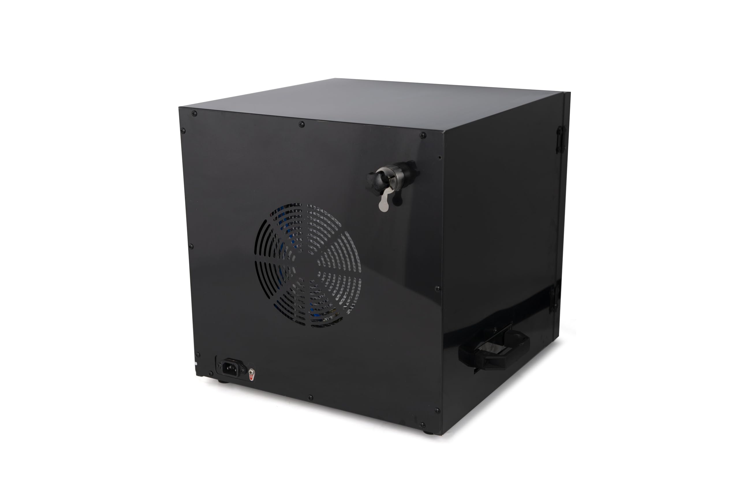 Clivia Electric Vertical BBQ Smoker 10L,Smoker Grill 30-110℃/800W,Heavy Duty Square BBQ Grill Multi-Function Cabinet for Outdoor Cooking or Kitchen and Party，Black