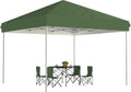 10x10 Ft Heavy-Duty Pop-Up Canopy Tent, One-Person Instant Setup, No Removable Sidewalls, Commercial-Grade Shelter for Outdoor Events, Markets, Sports, Parties
