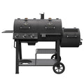 Oklahoma Joe's Canyon Combo Dual Fuel 3-Burner Propane Gas and Charcoal Smoker and Grill with 1031 sq. in. Cooking Area in Black