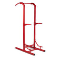 Titan Fitness Outdoor Power Tower, Red, 4-Stations-in-1, Pull-Up, Dip, Knee Raise, Push-Up Stations