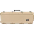 SKB Cases iSeries 4214 Portable Waterproof Hard Plastic Exterior Parallel Limb Bow Crossbow Case with Wheels and TSA Approved Latches, Tan
