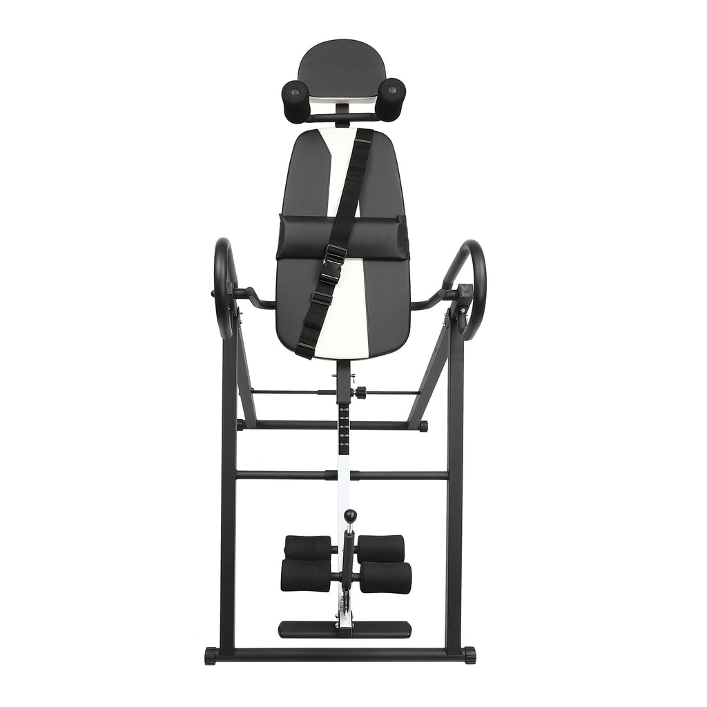 SEANESZTI Heavy Duty Inversion Table, 330 lbs Capacity Strength Training Inversion Equipment, Back Stretcher Inversion Table for Back Pain Therapy Training with Safe Belt & Comfortable Ankle Holders