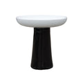 Ten Thousand Pots Ceramic Bird Bath Bowl Top and Black Stand