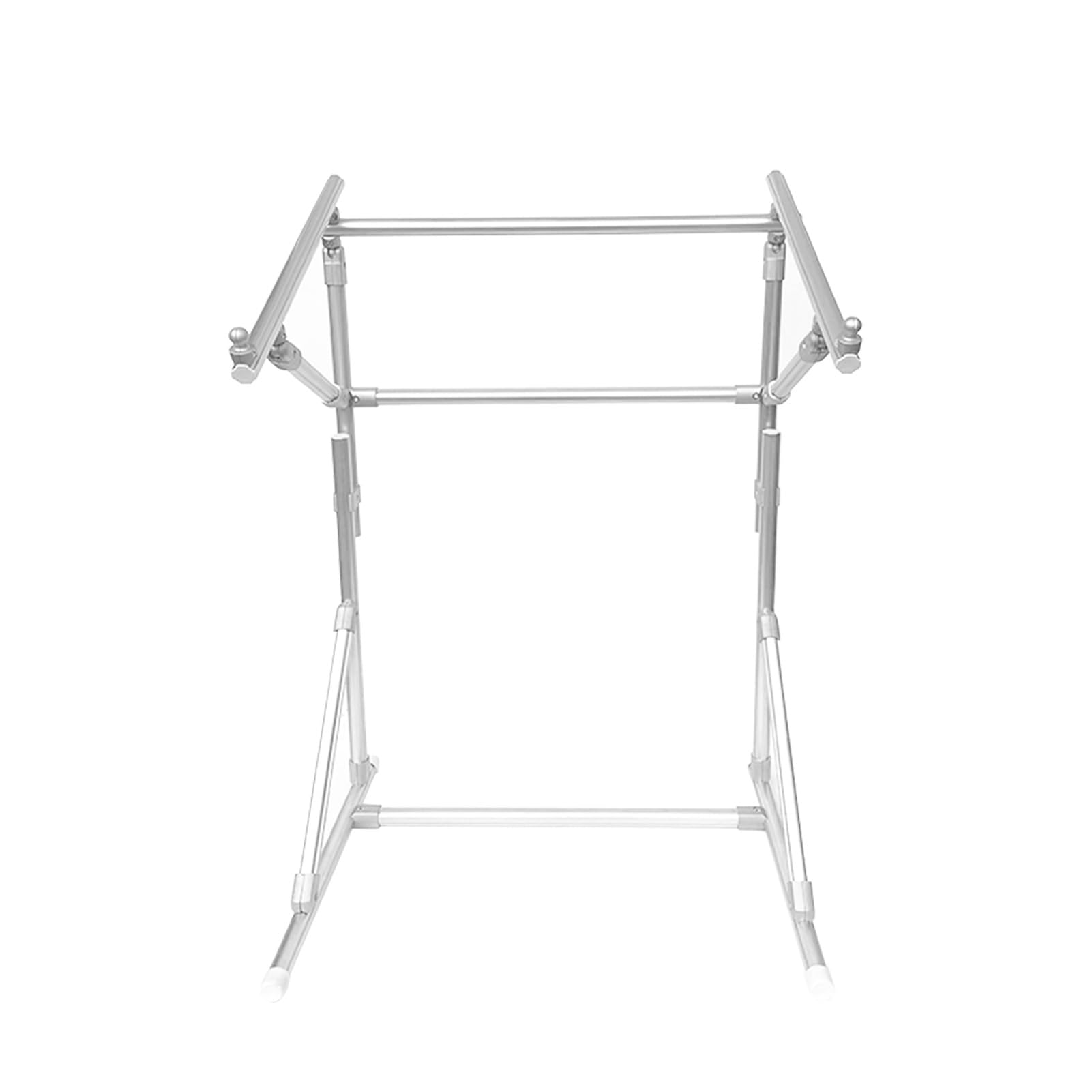 Embroidery Frame,,Embroidery Stand Cross Embroidery Frame Embroidery Auxiliary Tool Adjustable Floor Stand Lean Tube Suitable for Craftsmanship and Sewing, 39.37*28.34*20.47in, Silver