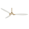 MINKA-AIRE F868L-SBR/WHF Ceiling Fan, Soft Brass/Flat White