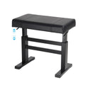 lumizone Hydraulic Lifting Piano Bench - Height Adjustable Keyboard Bench Heavy Duty Piano Stool with 23.62" x 14.17" PU Leather, High-Density Sponge & Alloy Base 2 Styles & 2 Colors (Black, Smooth)