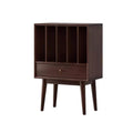 uP9sF2mD DVD Shelf Organizer Vinyl Record Cabinet with Drawers Large Capacity Living Room CD Magazine Storage Rack CD Storage Rack