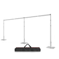 Fotoumgl 10x20 Pipe and Drape Stand Kit, Heavy Duty Backdrop Stand Adjustable, Sturdy Metal Back Drop Decoration Frame with Flat Base for Parties, Flower Wall, Wedding, Event,Trade Shows, Photo Shoot
