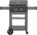 Current® Model G Dual Zone Grill, Smart Electric Outdoor Grill with 200-700°F Range for Searing & Roasting, Digital Precision, Independent Heat Zones, Apartment-Friendly & Weather-Resistant, Slate