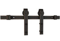 Miseno MBDH0005X78 78-3/4" Bent Strap Barn Door Hardware Kit - Oil Rubbed Bronze