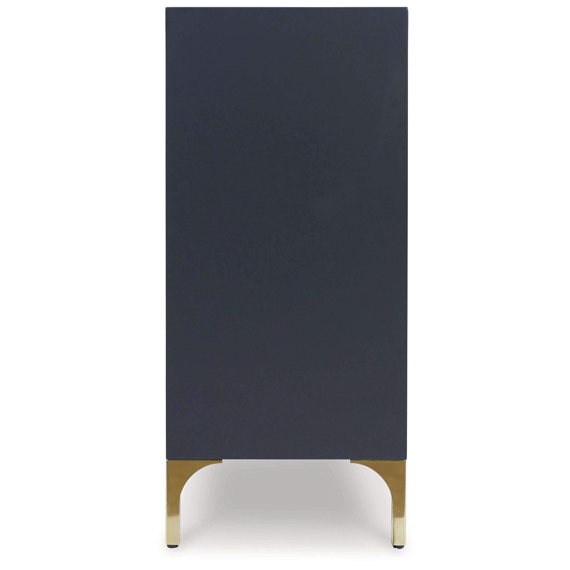 Signature Design by Ashley Loirwick Contemporary Accent Cabinet with Shelf and Geometric Pattern, Blue