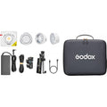 Godox RGB Portable LED Light Kit with NP-F Handgrip, 110W, 1800–10000K RGB, CRI 95 TLCI 95, 15° & 36° Lens Reflectors, App Control (ML100RK2)