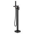 Freestanding Tub Faucet Oil Rubbed Bronze: ALEASHA High Flow Max 6.74 GPM Free Standing Tub Filler-Brass Modern Floor Mount Bathtub Faucet with Handheld Shower, for the Ultimate Elegant SPA Experience