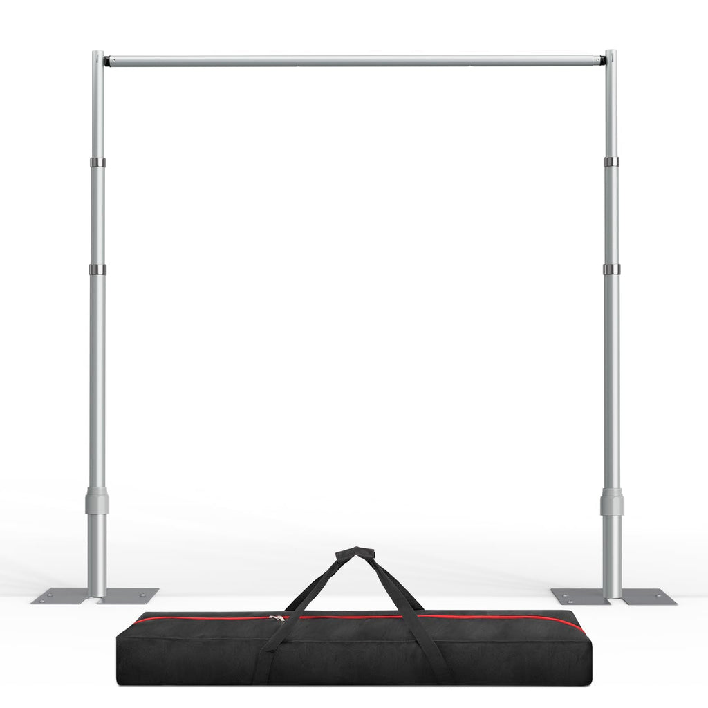 EMART Pipe and Drape Backdrop Stand Kit, 12ftx10ft Heavy Duty Adjustable Photo Background, Metal Frame with Flat Base for Wedding, Birthday Party, Banquet Decorations