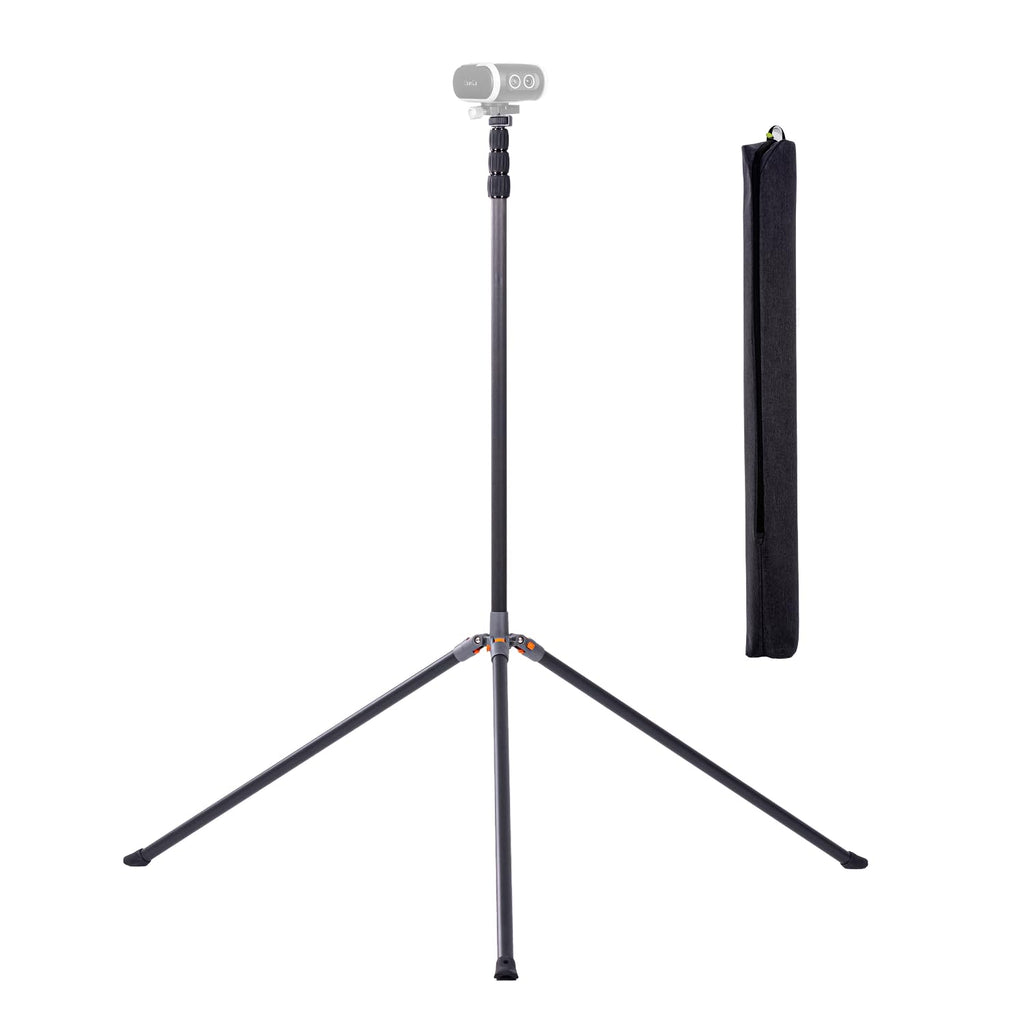 XbotGo NT4 PRO Carbon Fiber Tripod - Professional 12.8ft / 3.9m Extra Tall Sport Camera Stand with Air-Cushioned Center Column, Steady Horseshoe Foot Pads for Game Recording, Seamlessly Fits Falcon