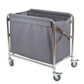 Movable Hand Trucks Storage Kitchen Movable Trolleys Folding Lobby Linen Cart with Universal Brake Wheel Hotel Laundry Sorter Rolling Cart Movable Cover