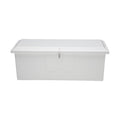 Taylor Made Stow N’ Go Deep Fiberglass Dock Box, Medium (27"H X 72"W X 26"D), White, Smooth Interior Finish, Lockable Latch, Stainless-Steel Hardware - 83554
