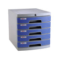 IIPOSAQQ Plastic Cosmetic Drawer Desk Storage Unit Organizer Lockable Drawer Sorter A4 Box for Office (5-Layers Size:12in15.2in12.6in) File Cabinets