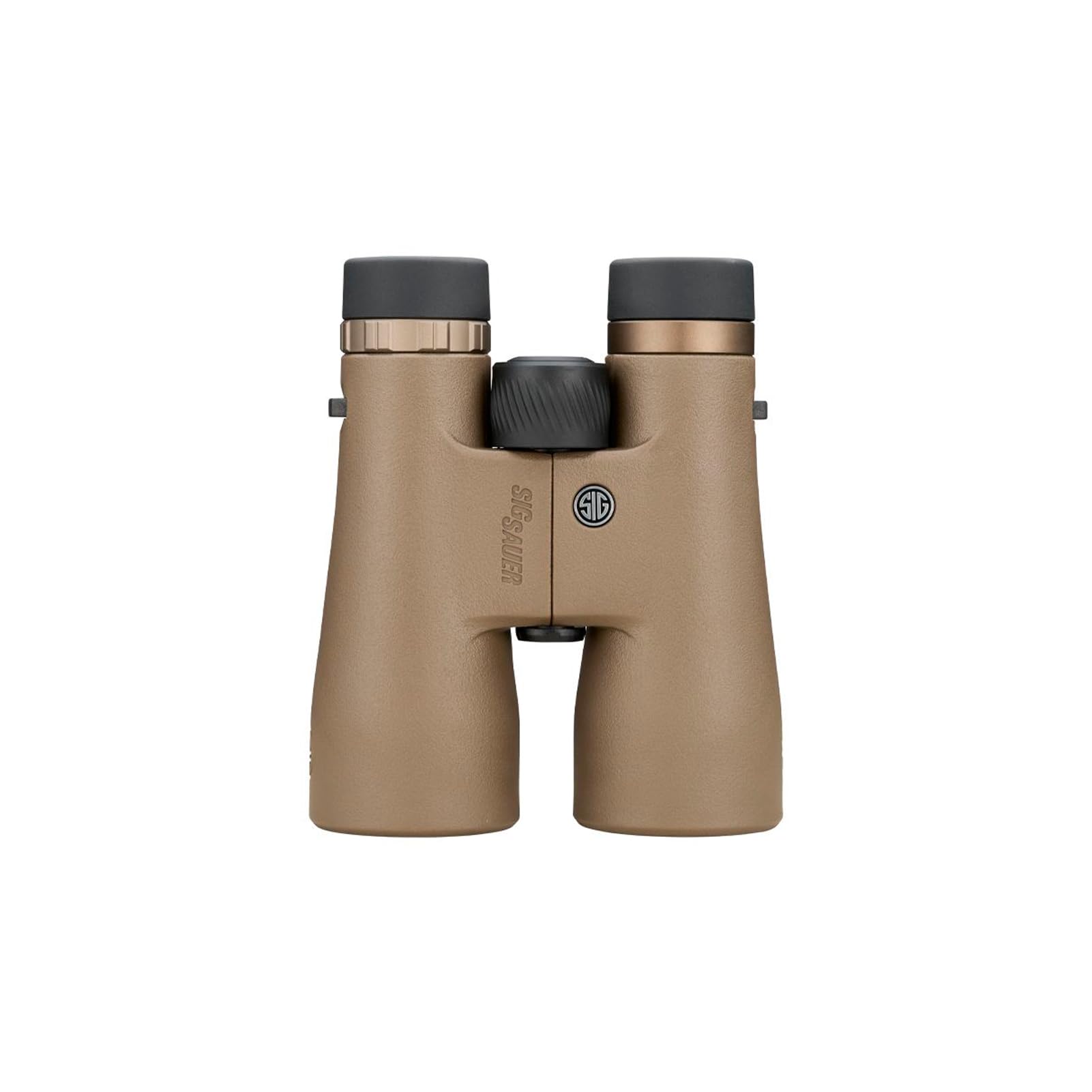SIG SAUER Canyon HD Durable Fogproof Waterproof IPX-7 Rated Tripod-Adaptable Hunting Binoculars with Multicoated Lenses, Harness Strap, Covers & Case Included, Flat Dark Earth - 12x50mm