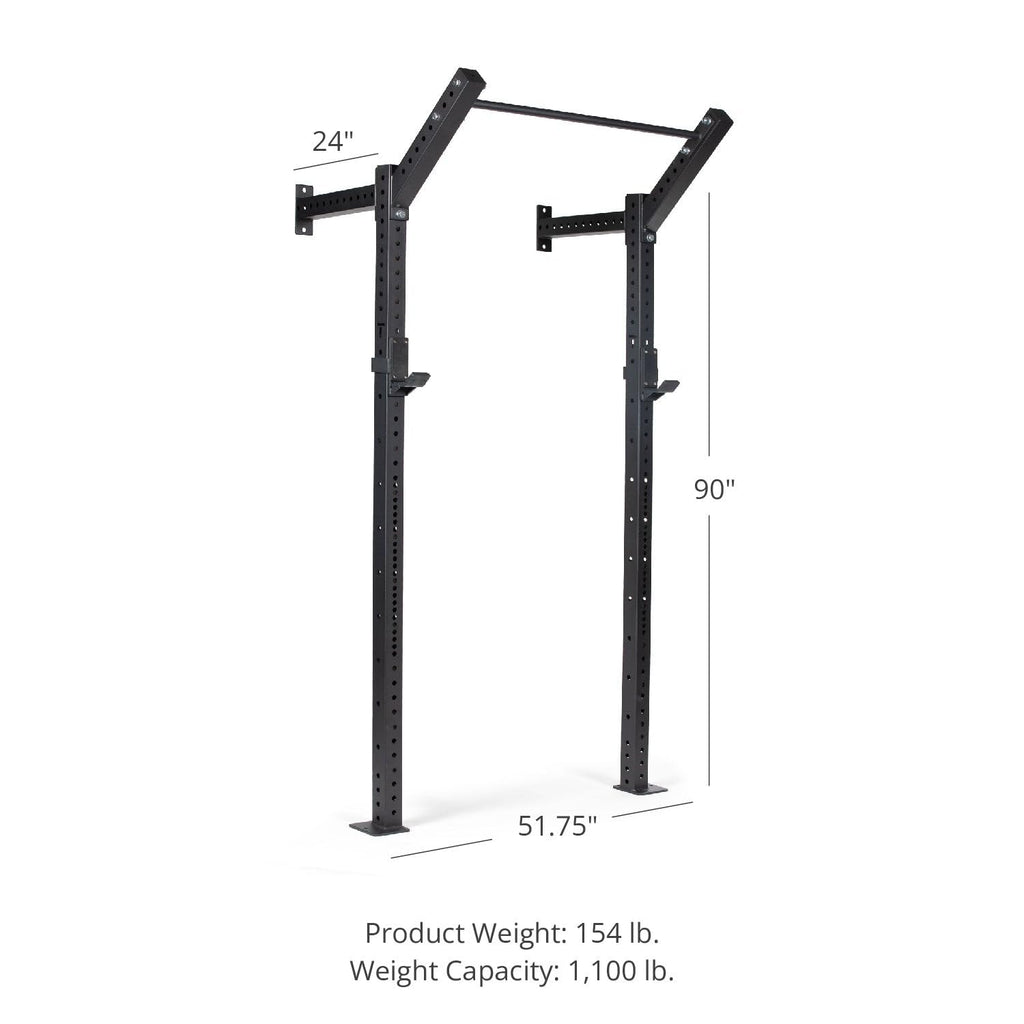 Titan Fitness X-3 Series Space Saving Rack Tall 24-in. Depth