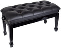 EliteBloom Adjustable Piano Bench with Padded Leather Cushion Luxury Piano Stool for Home Church School University,