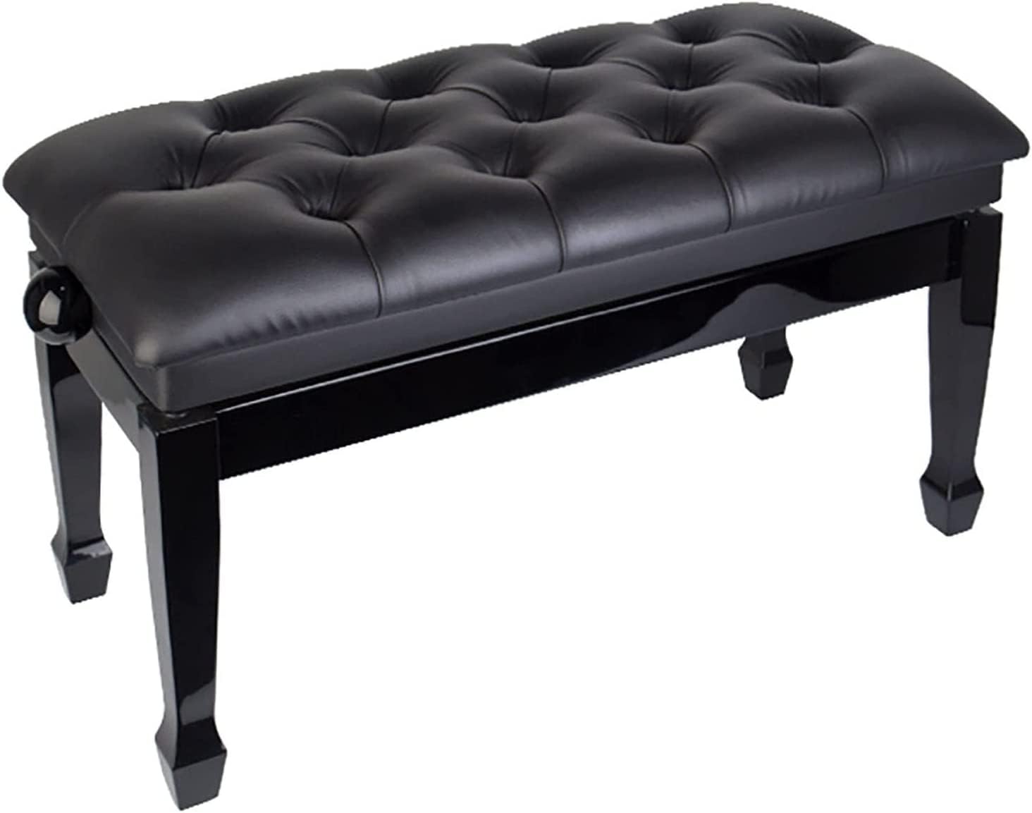 EliteBloom Adjustable Piano Bench with Padded Leather Cushion Luxury Piano Stool for Home Church School University,