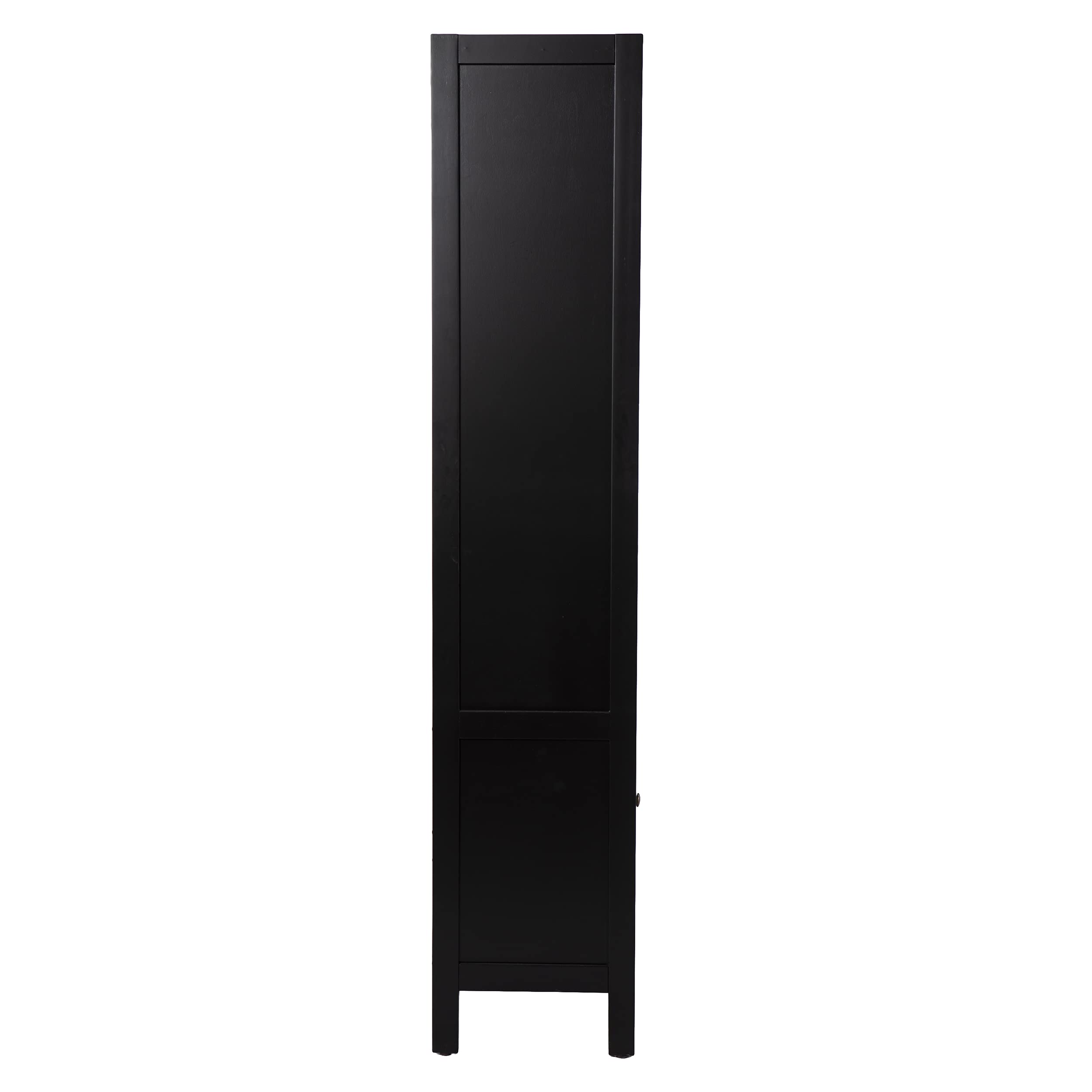 SEI Furniture Carondale Bookcase/Storage Shelf, Black and Gold