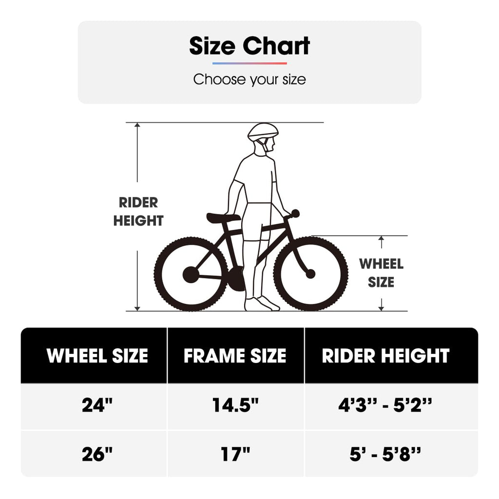 HH HILAND 24 26 inch Mountain Bike for Men Women, 18 Speeds High-Carbon Steel Frame, Sport Cycling MTB Bicycle for Adult
