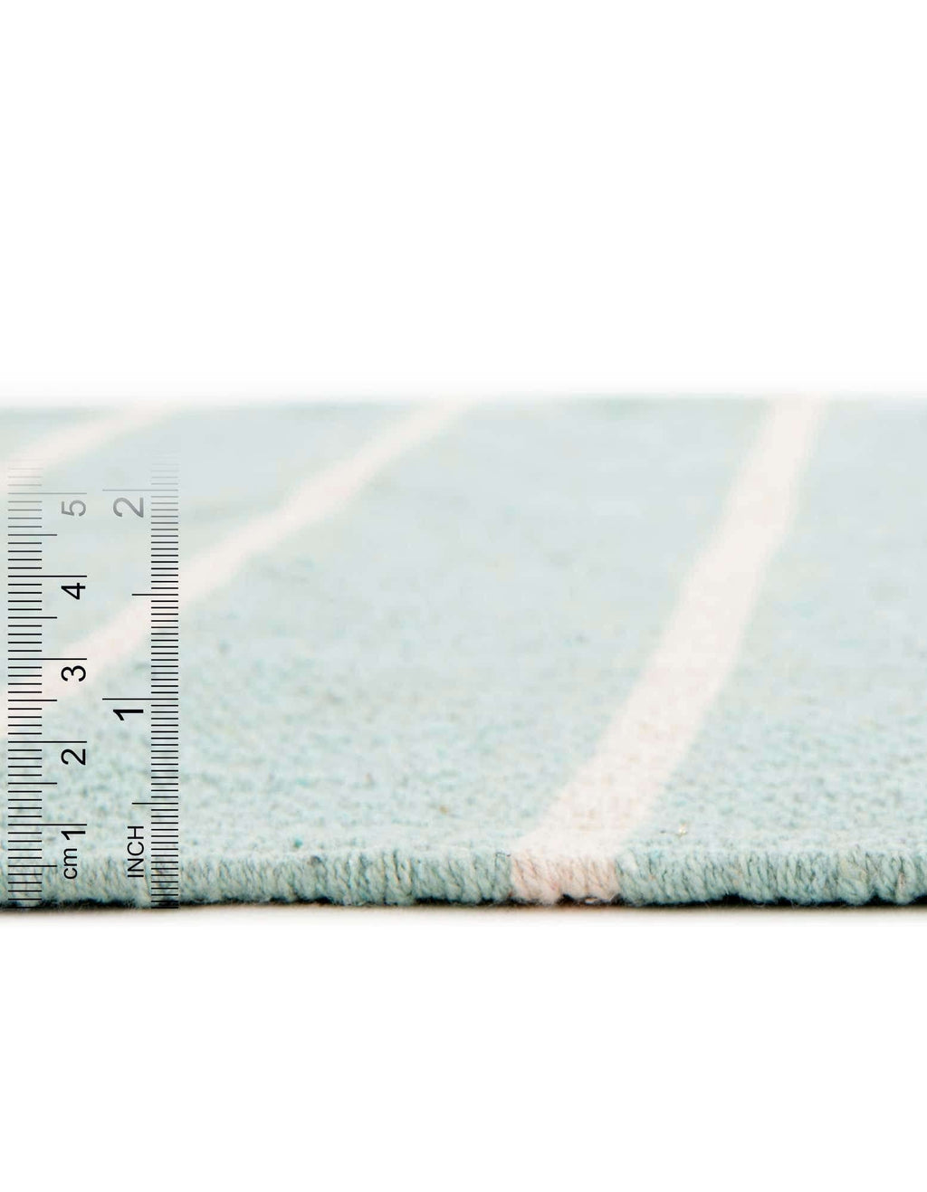 Unique Loom Chindi Cotton Collection Area Rug - Sophie (10' x 14' 1" Rectangle, Aqua and White)
