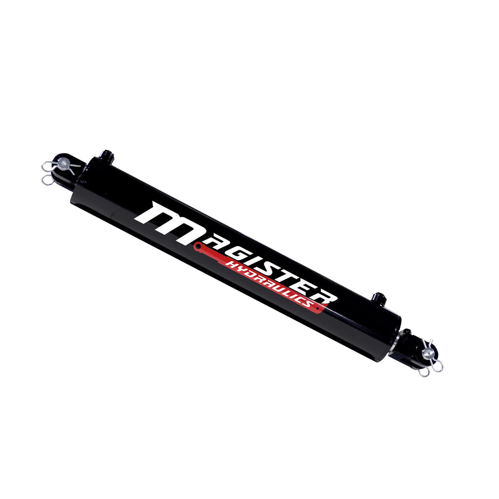 Magister Hydraulic Cylinder 5" Bore x 24" Stroke, Welded Hydraulic Ram with Clevis Ends, Double Acting Hydraulic Piston 3500 PSI (WCL 5x24)