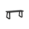 Salsbury Aluminum Locker Bench - 48 Inches Wide - 14" Deep - Black - Free Standing