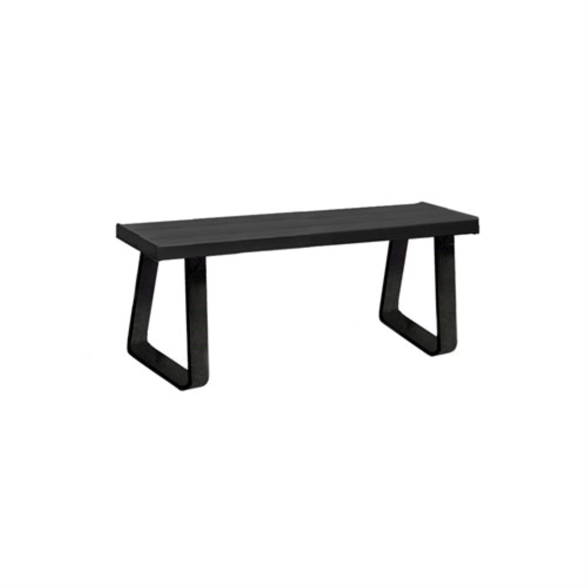 Salsbury Aluminum Locker Bench - 48 Inches Wide - 14" Deep - Black - Free Standing