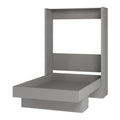 Oakland Living Easy-Lift Queen Murphy Wall Bed in Grey with Shelf