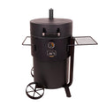 Oklahoma Joe's Bronco Pro 21.5 in. Heavy Duty Charcoal Drum Smoker and Grill with 366 sq. in. Cooking Area in Black