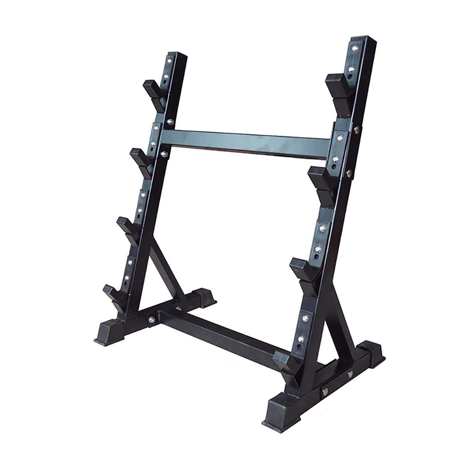 KYTGFH Heavy-Duty 4-Tier Dumbbell and Barbell Storage Rack, Commercial and Home Gym Equipment Organizer for Efficient Weight Management