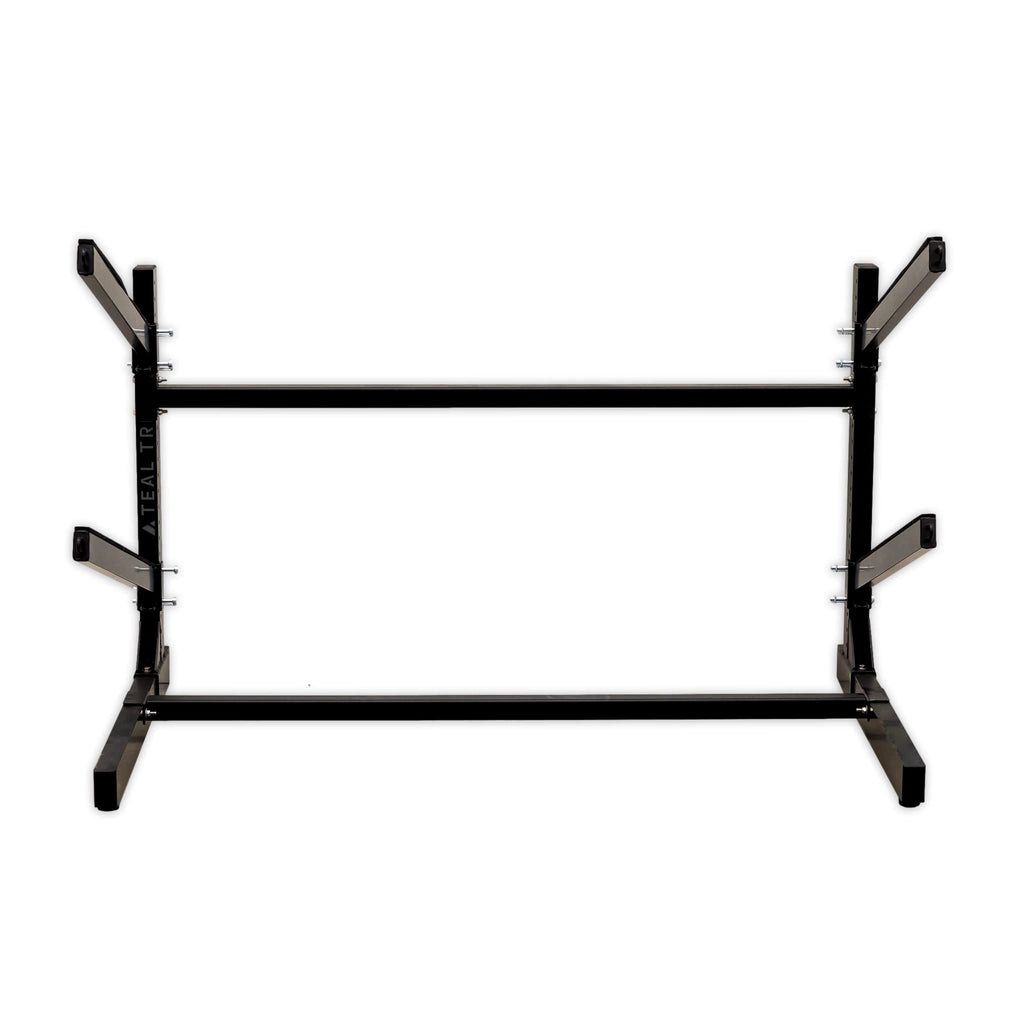 Teal Triangle Freestanding Kayak Storage Rack – 2 Kayak Rack & Canoe Rack – Indoor Outdoor Kayak – Adjustable Surfboard & Stand Up Paddle Board Holder – Adjustable Storage Stand - Black