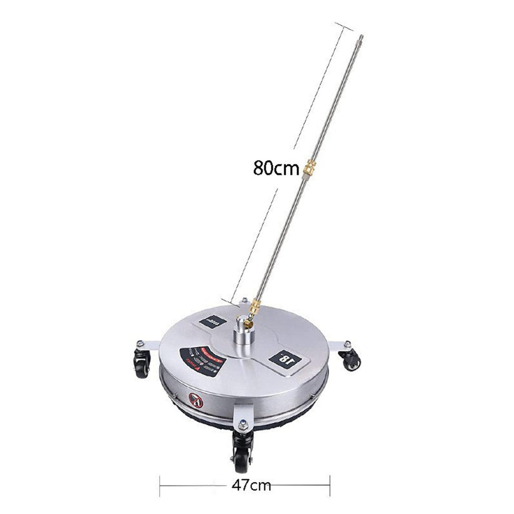 Pressure Washer Surface Cleaner Surface Cleaner Attachment 18inch Driveway Cleaning Equipment for Cleaning Outdoors Pathway Patio Sidewalks