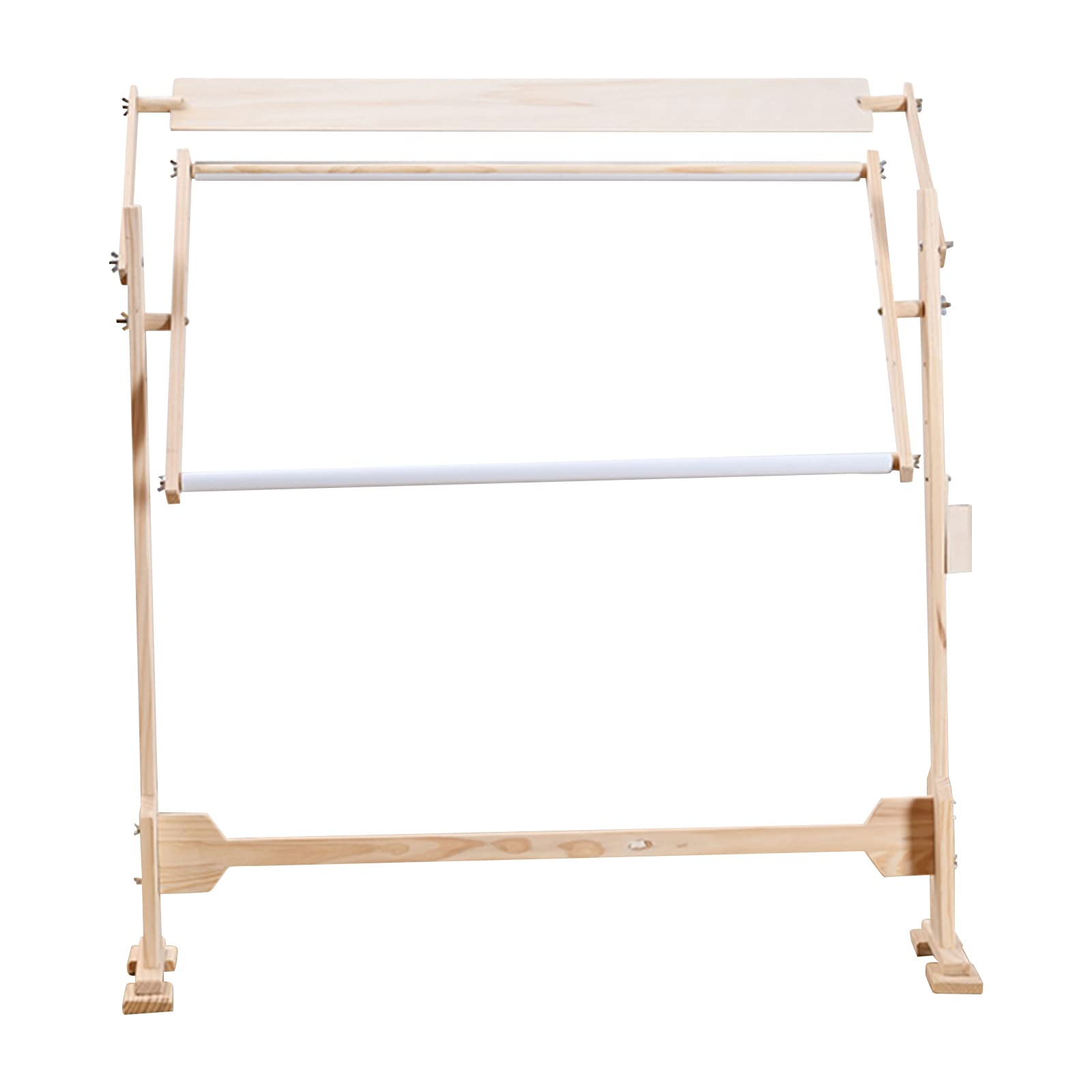 ELUKHT Embroidery Frame, Stand, Cross-Stitch Frame, Adjustable, Wooden Frame to Embroidery Frame, Needlework Stand Wooden Embroidery Frame